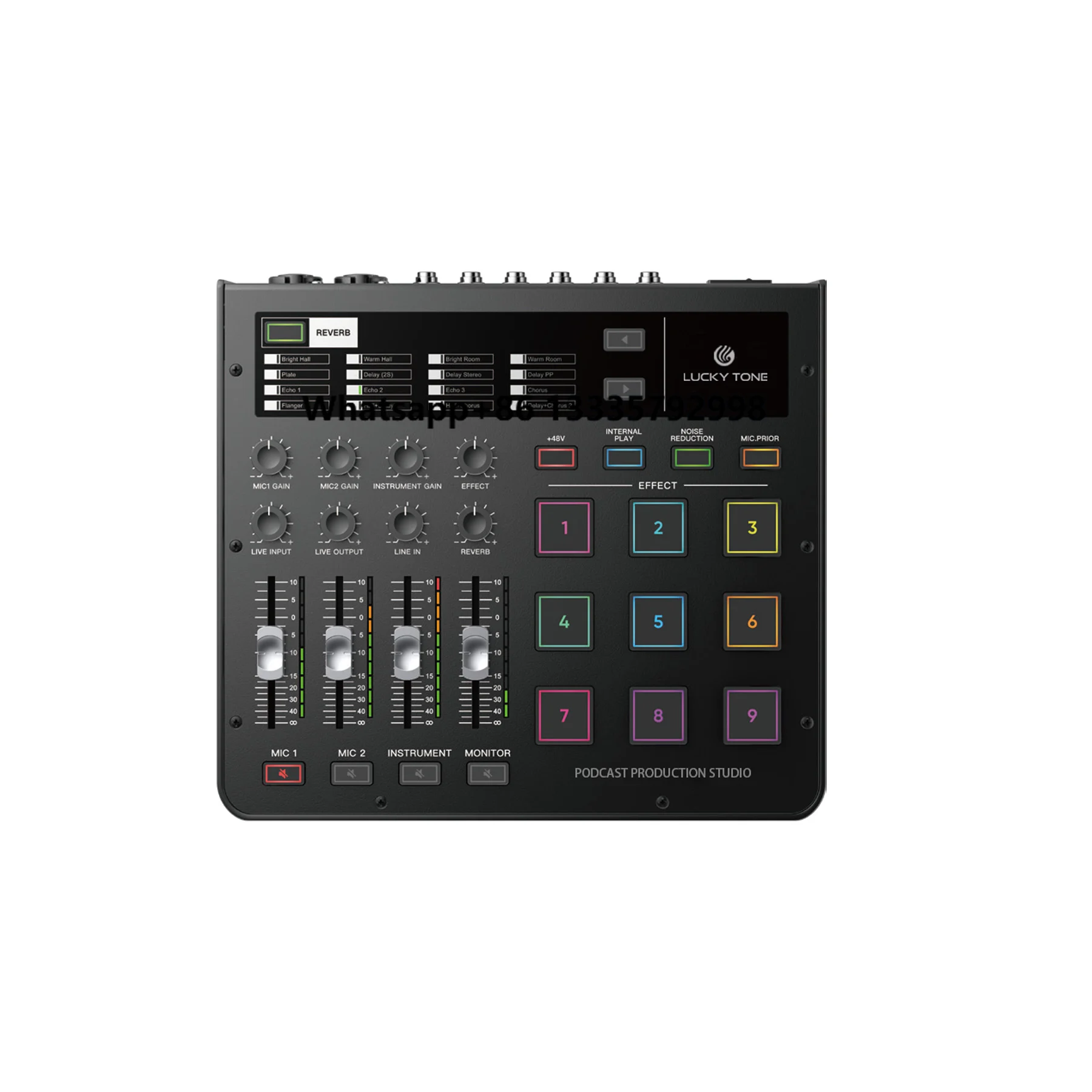 M Podcast Production Studio Sound Card Studio Recording Podcast Production Studio with 4 Sliding Faders for Adjusting Mic 1/2
M Podcast Production Studio Sound Card Studio Recording Podcast Production Studio with 4 Sliding Faders for Adjusting Mic 1/2