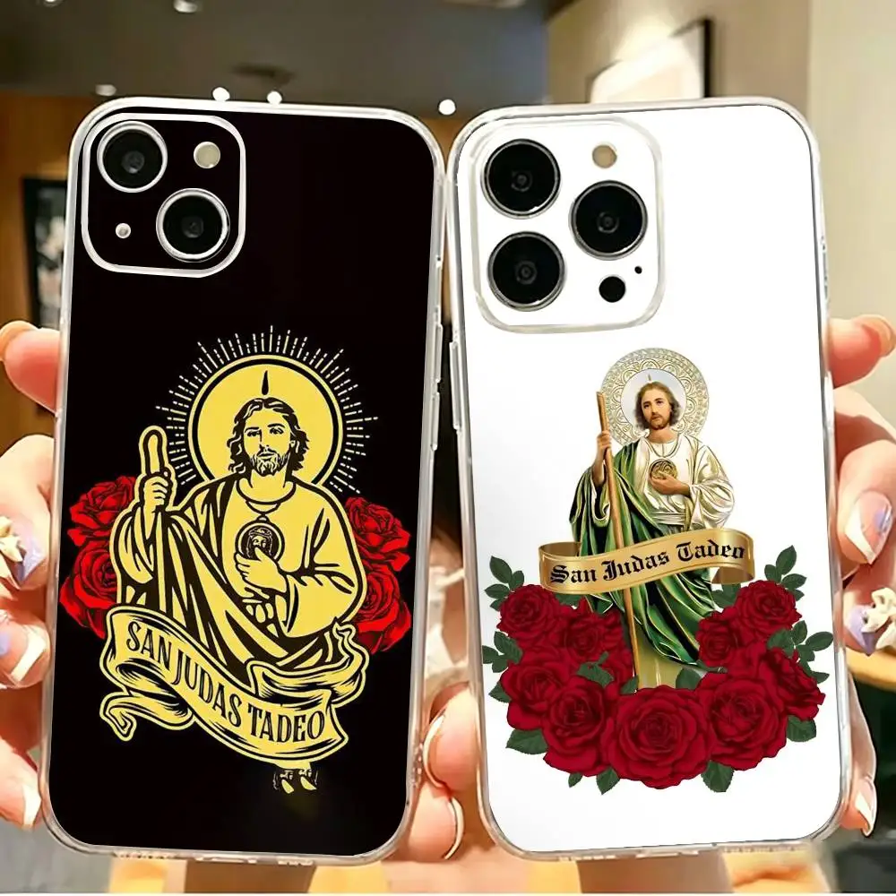 ART San Judas Tadeo Phone Case For iPhone 17 16 15 14 13 12 11 Mini Pro Max Plus Transparent Cover
ART San Judas Tadeo Phone Case For iPhone 17 16 15 14 13 12 11 Mini Pro Max Plus Transparent Cover