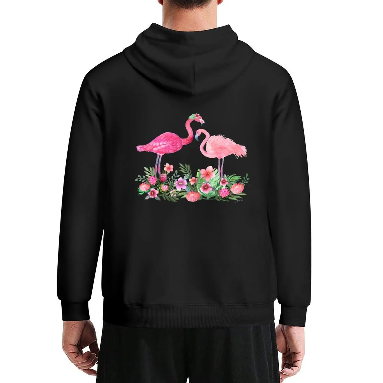Pink Flamingo Watercolor painting with Protea, Hibiscus and Palms Hoodie blouse men clothes hoodie
Pink Flamingo Watercolor painting with Protea, Hibiscus and Palms Hoodie blouse men clothes hoodie