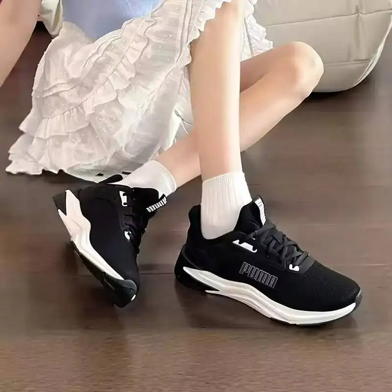 PUMA Black White Big Logo Breathable Mesh Running Sneakers, Lightweight Cushion Unisex Daily Sports Shoes 311095-01
PUMA Black White Big Logo Breathable Mesh Running Sneakers, Lightweight Cushion Unisex Daily Sports Shoes 311095-01