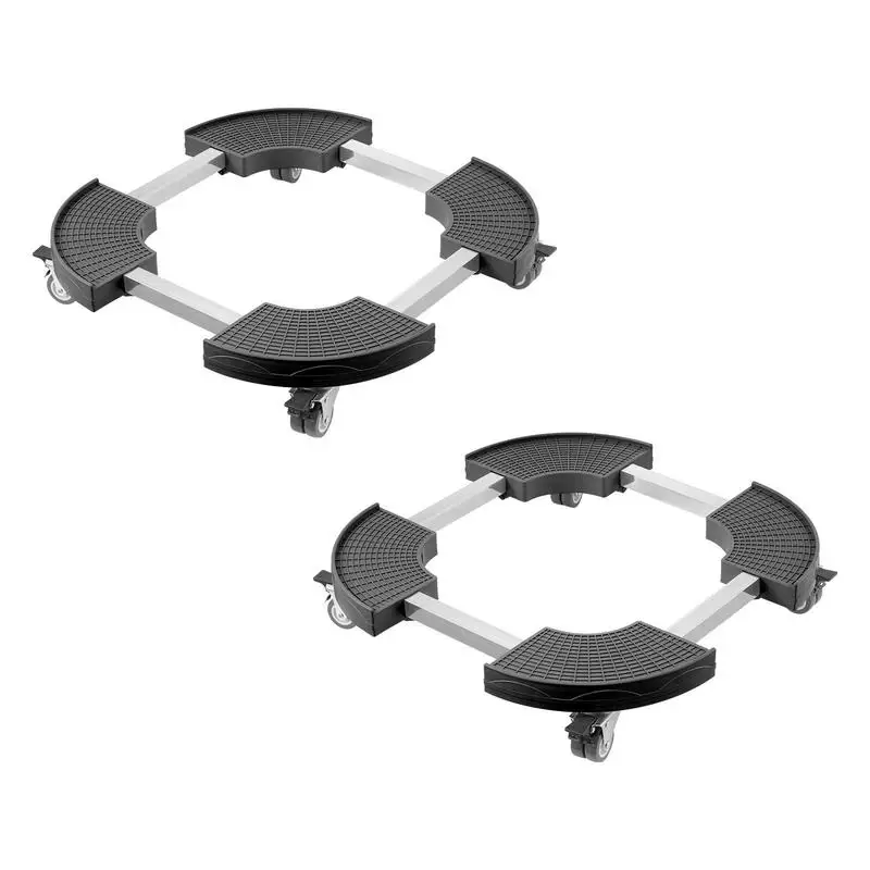 Trash Can Dolly with 4 Lockable Wheels, 440lbs Weight Capacity, 2 Packs Round Trash Can Roller Base, 15-22.8 in Adjustable, Heavy Duty Plant Caddy, Multi-Functional Rolling Dolly Cart, Black
Trash Can Dolly with 4 Lockable Wheels, 440lbs Weight Capacity, 2 Packs Round Trash Can Roller Base, 15-22.8 in Adjustable, Heavy Duty Plant Caddy, Multi-Functional Rolling Dolly Cart, Black
