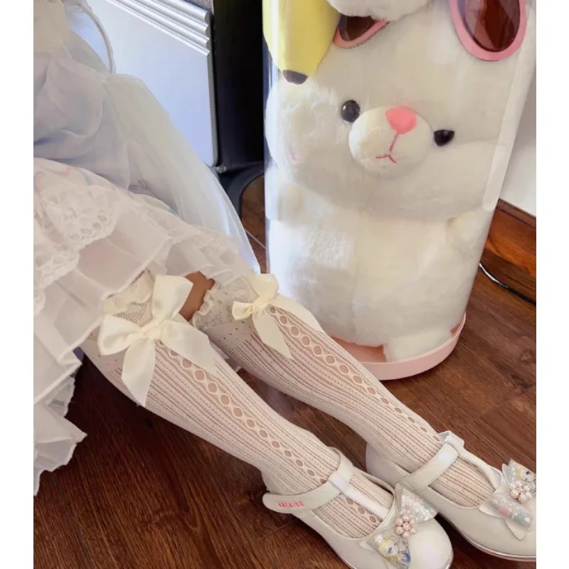 Детские летние носки в японском стиле с кружевом, сеткой и бантом, средней длины, для девочек, новый дизайн, детская одежда, чулки
Детские летние носки в японском стиле с кружевом, сеткой и бантом, средней длины, для девочек, новый дизайн, детская одежда, чулки