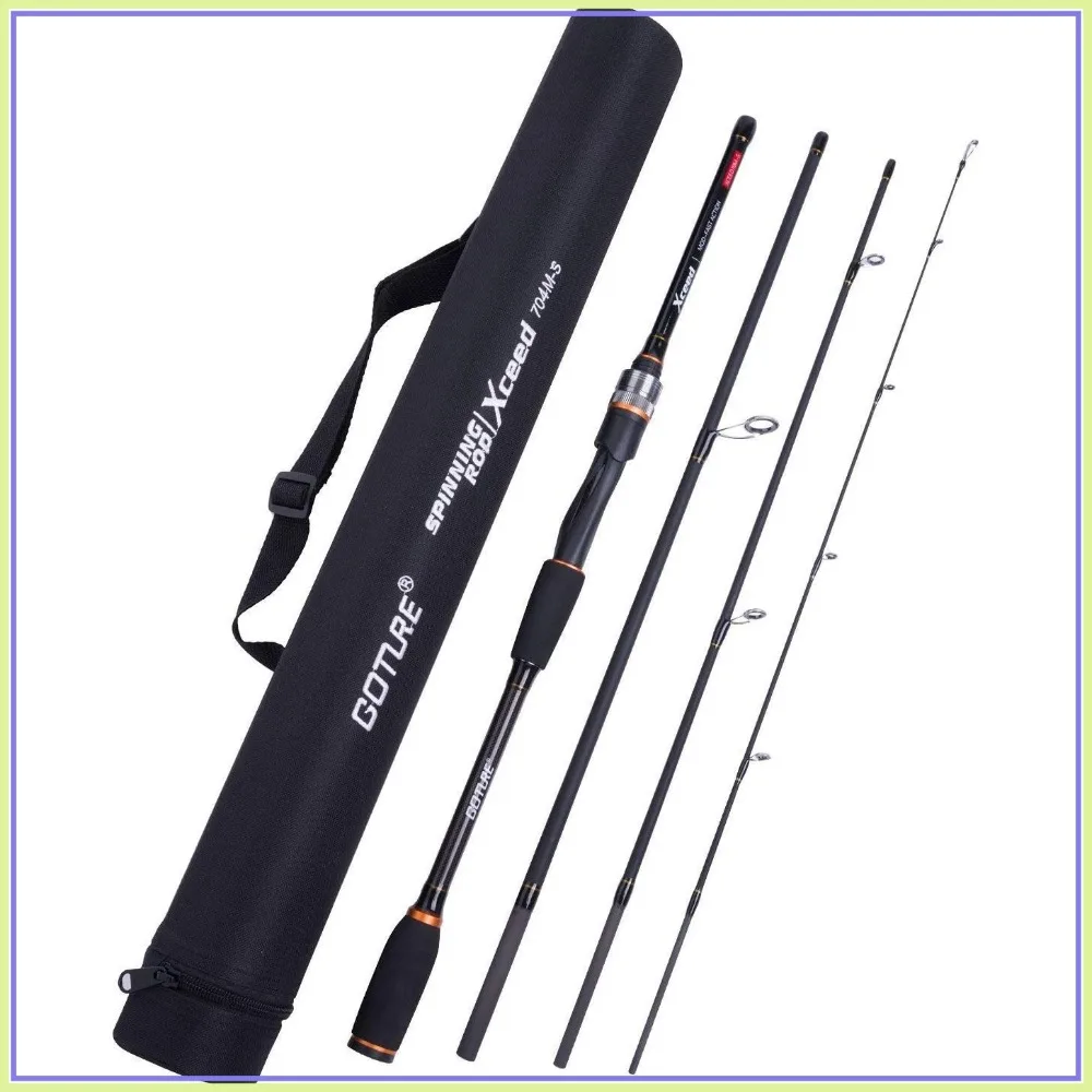 4-Piece Travel Fishing Rod, 7ft Ultralight Casting/Spinning Rod with Case for Trout, Bass, Walleye
4-Piece Travel Fishing Rod, 7ft Ultralight Casting/Spinning Rod with Case for Trout, Bass, Walleye