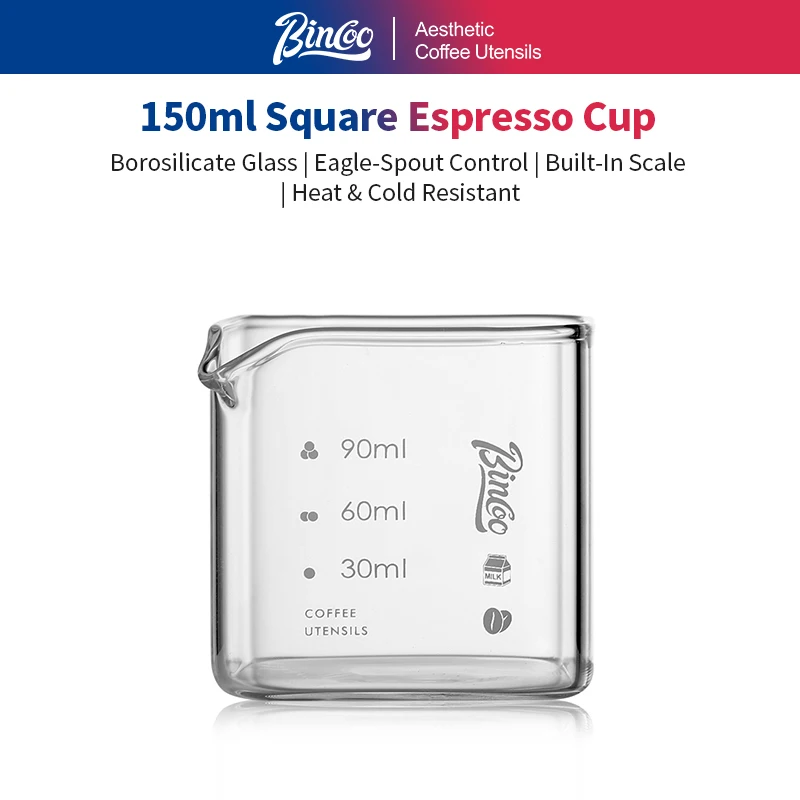 Bincoo Multi-Function Glass Measure 150ml with Scale, Coffee Ounce Cup & Creamer, Essential for Home & Barista
Bincoo Multi-Function Glass Measure 150ml with Scale, Coffee Ounce Cup & Creamer, Essential for Home & Barista