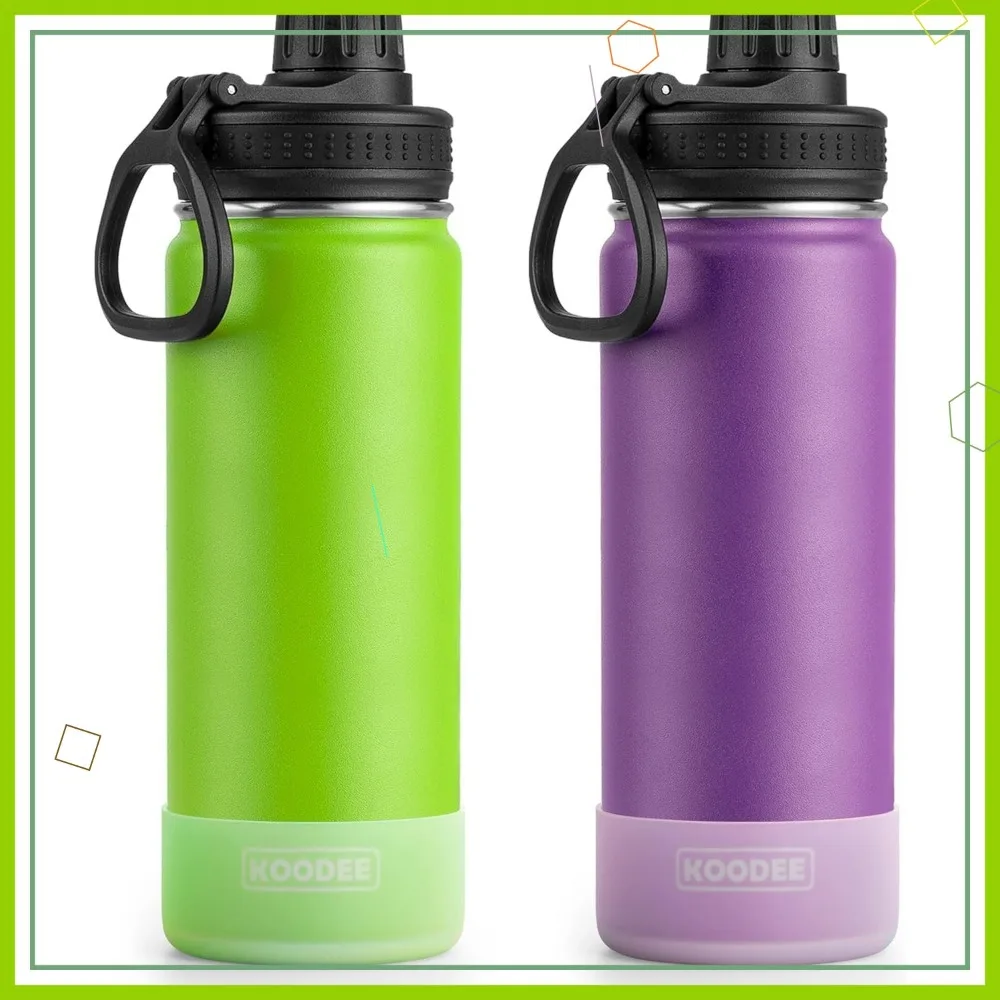 2 упаковки изолированных бутылок для воды из нержавеющей стали емкостью 26 унций с герметичной крышкой - яблочно-зеленый и фиолетовый
2 упаковки изолированных бутылок для воды из нержавеющей стали емкостью 26 унций с герметичной крышкой - яблочно-зеленый и фиолетовый