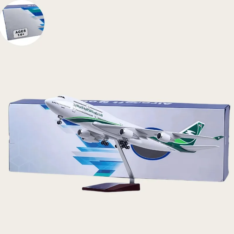 1/150 Scale B747 Airplane Model Iraqi Airways 47cm Die-cast Resin Airplane With Led Lights Collection Home Decor Display
1/150 Scale B747 Airplane Model Iraqi Airways 47cm Die-cast Resin Airplane With Led Lights Collection Home Decor Display