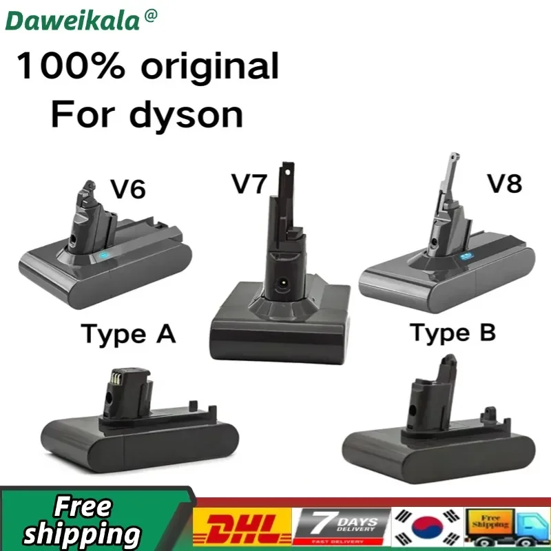 Daweikala Vacuum Cleaner Rechargeable Battery For Dyson V6 V7 V8 Series SV07 SV09 SV10 DC58 DC31 DC34 Absolute Fluffy Animal Pro
Daweikala Vacuum Cleaner Rechargeable Battery For Dyson V6 V7 V8 Series SV07 SV09 SV10 DC58 DC31 DC34 Absolute Fluffy Animal Pro