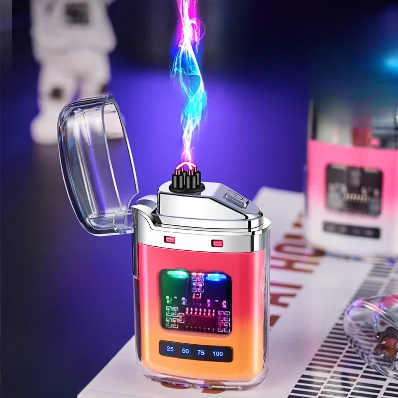 1 Stylish USB Rechargeable Electric Lighter Cool Windproof Dual ARC Plasma Lighters for Men Outdoor Camping Gadgets Fire Starter
1 Stylish USB Rechargeable Electric Lighter Cool Windproof Dual ARC Plasma Lighters for Men Outdoor Camping Gadgets Fire Starter