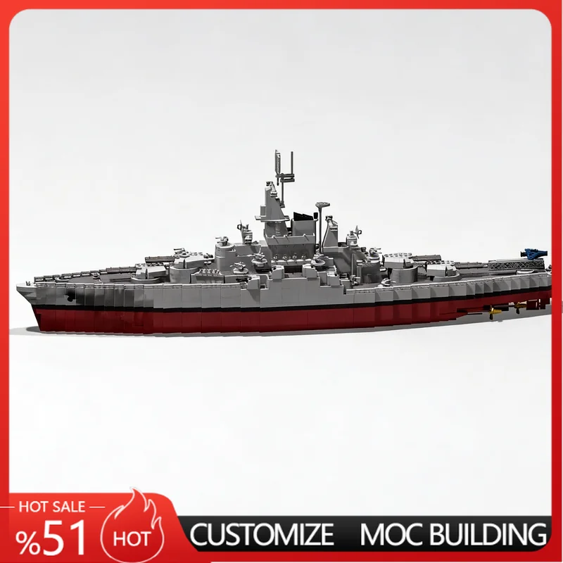 2889 PCS USS Battleship Naval Ship Model Customize Creative DIY Building Blocks Educational Assembly Toy Birthday Popular Gifts
2889 PCS USS Battleship Naval Ship Model Customize Creative DIY Building Blocks Educational Assembly Toy Birthday Popular Gifts