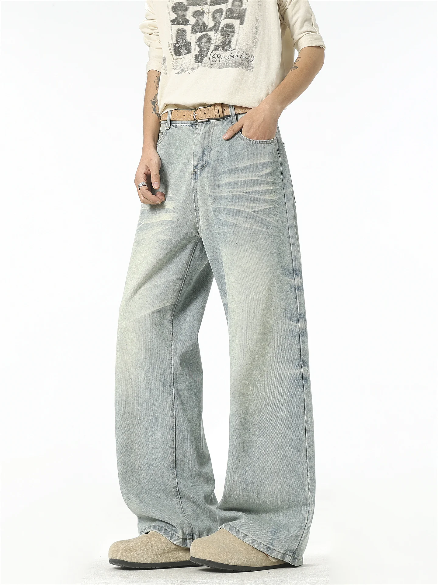 Retro American Cleanfit Jeans Men Trendy Brand Handsome High-End Loose Casual Straight Leg Floor-Length Pants
Retro American Cleanfit Jeans Men Trendy Brand Handsome High-End Loose Casual Straight Leg Floor-Length Pants
