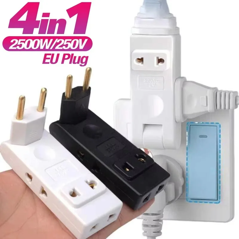 4 In 1 Wall Outlet Extension EU Plug to US Plug Adapter 180 Degree Plug Adapter Russia Travel Aadapter Portable Power Converter
4 In 1 Wall Outlet Extension EU Plug to US Plug Adapter 180 Degree Plug Adapter Russia Travel Aadapter Portable Power Converter
