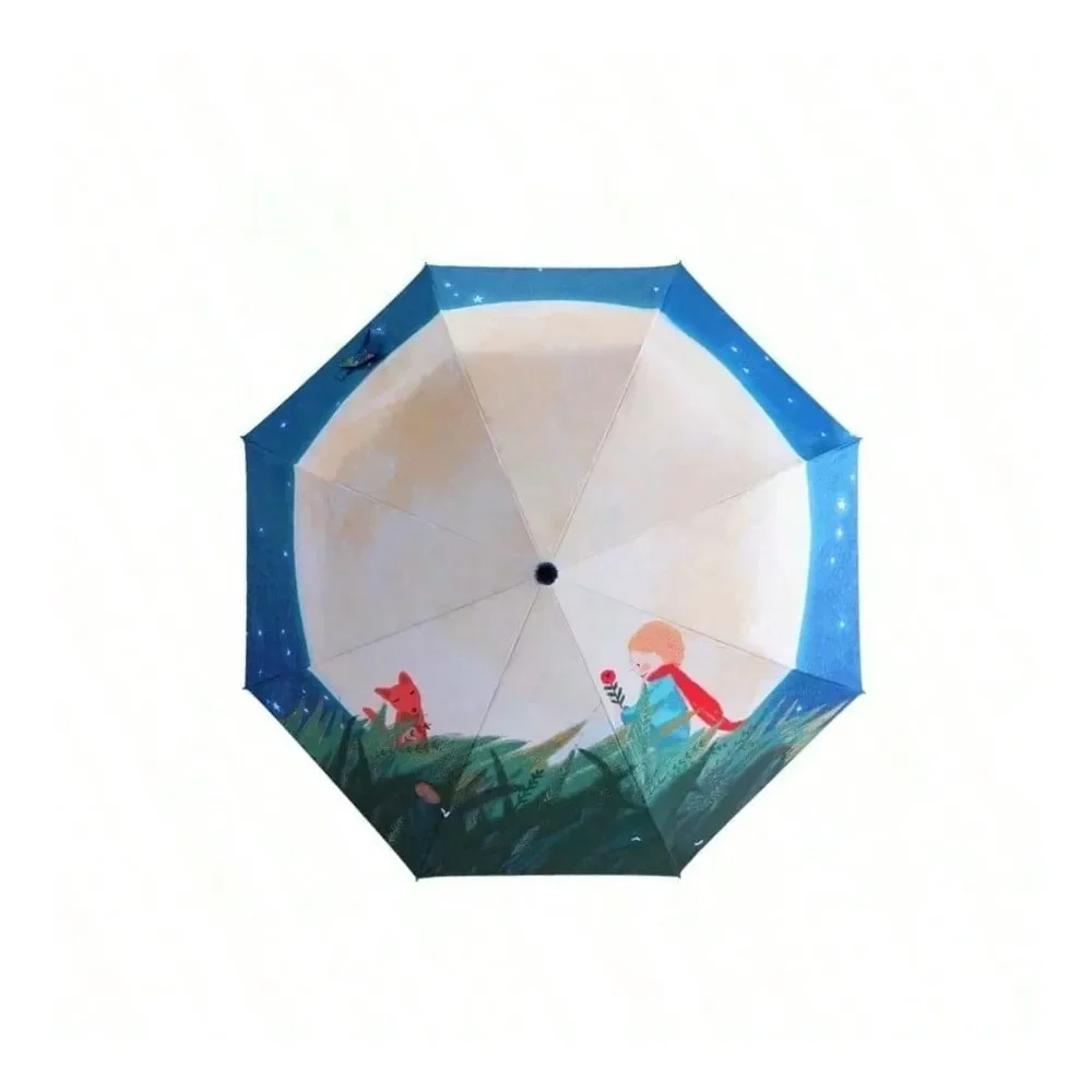 Folding Umbrella 3Fold Manual Open Parasol With Silver Coating, 190T Pongee Fabric, UV Protection, 8Rib Steel Frame, Cute Flora
Folding Umbrella 3Fold Manual Open Parasol With Silver Coating, 190T Pongee Fabric, UV Protection, 8Rib Steel Frame, Cute Flora