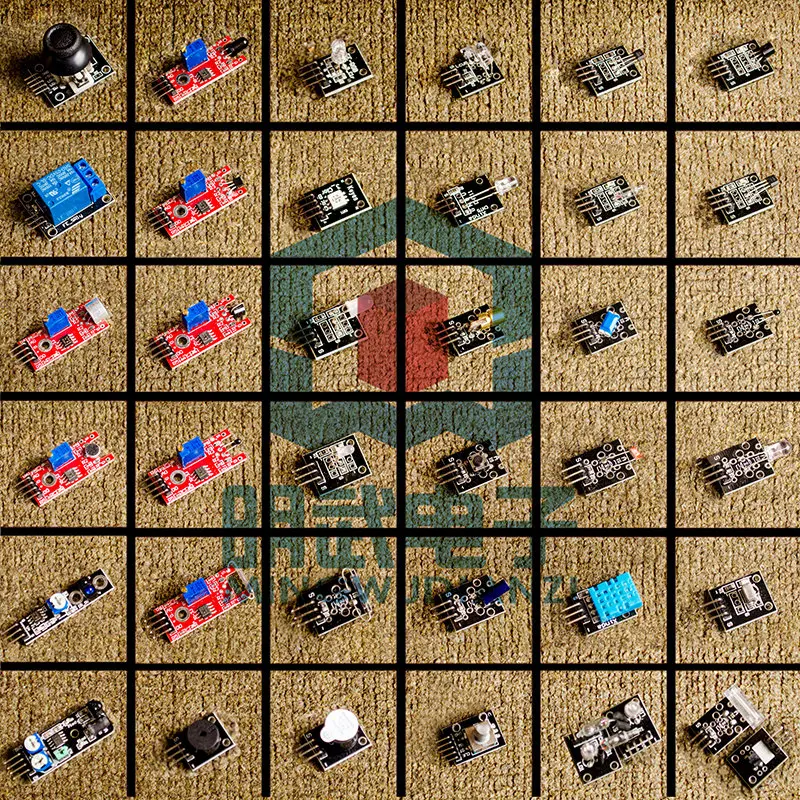 Комплект датчиков 37 моделей/45 моделей, доступная цена, подходит для Raspberry Pi, совместим с UNO
Комплект датчиков 37 моделей/45 моделей, доступная цена, подходит для Raspberry Pi, совместим с UNO