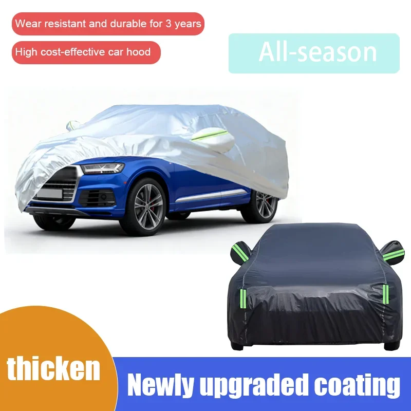 Suitable for Audi Q7 full body hood, sunshade, rain and snow protection, outdoor SUV cover, dustproof, UV protection
Suitable for Audi Q7 full body hood, sunshade, rain and snow protection, outdoor SUV cover, dustproof, UV protection