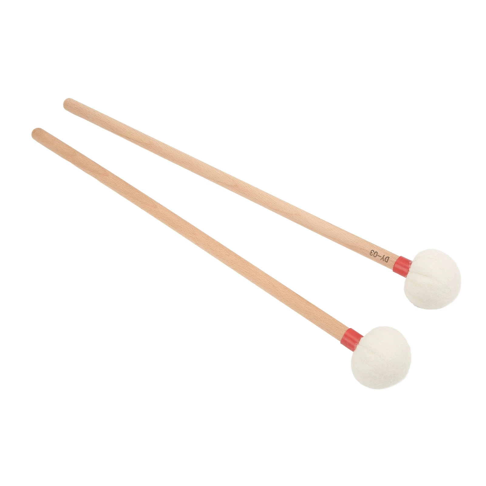 2Pcs Drum Mallet Felt Head Wooden Handle Non Slip Instrument Accessory Set Kit for PlayingRed
2Pcs Drum Mallet Felt Head Wooden Handle Non Slip Instrument Accessory Set Kit for PlayingRed