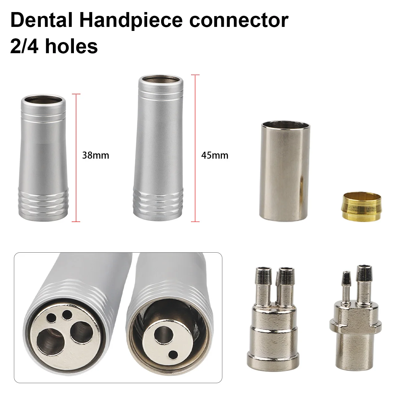 2/4 отверстия, разъем для стоматологического наконечника, адаптер для стоматологической турбины, разъем для шланга, аксессуары для стоматологического кресла, запчасти, поставка стоматолога
2/4 отверстия, разъем для стоматологического наконечника, адаптер для стоматологической турбины, разъем для шланга, аксессуары для стоматологического кресла, запчасти, поставка стоматолога