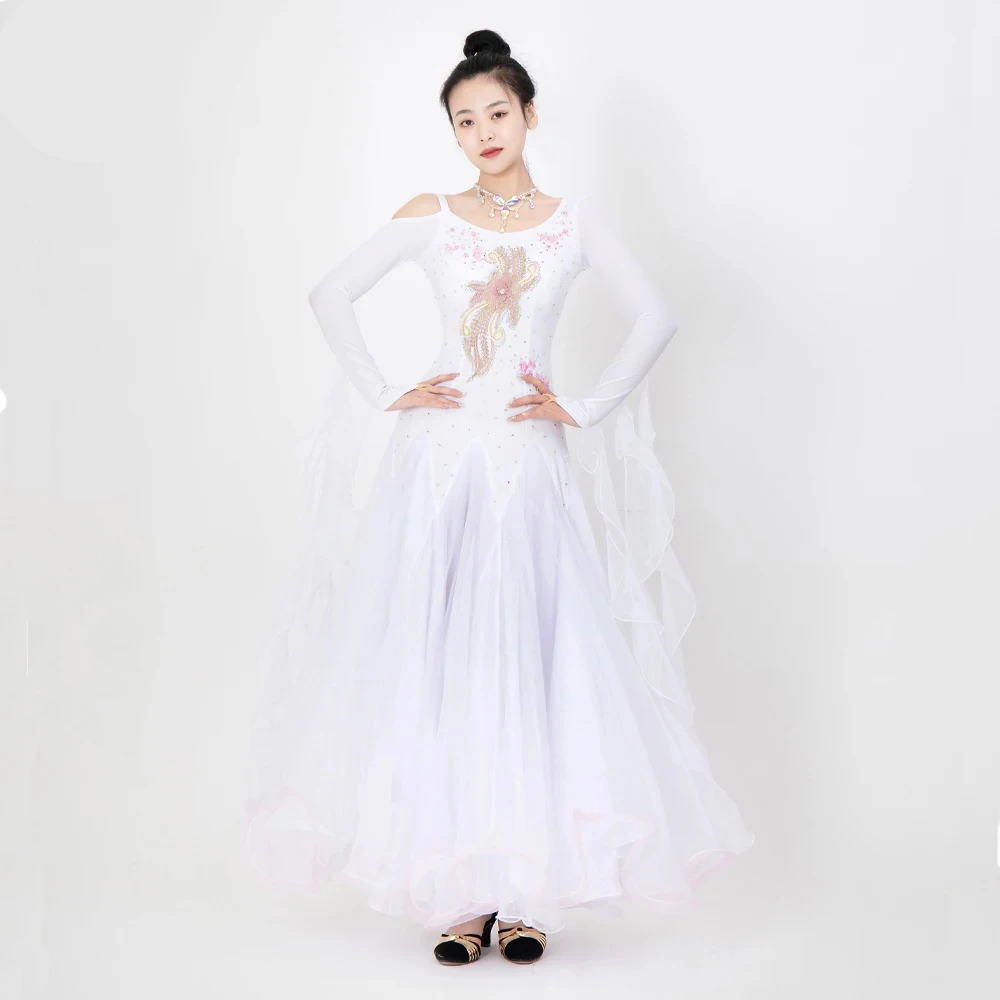 2026 Jazz Ballroom Modern Dance Dress Broadcasting Suit Girls Volume Contest Stage Performance Outfit Waltz Competition Clothing
2026 Jazz Ballroom Modern Dance Dress Broadcasting Suit Girls Volume Contest Stage Performance Outfit Waltz Competition Clothing