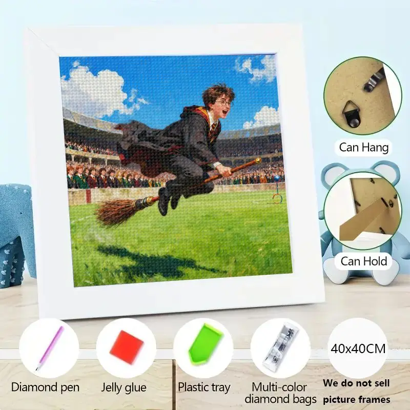 1 шт. DIY 5D алмазная живопись комплект Гарри Поттер Quidditch летающая метла волшебник полная дрель алмазная живопись ремесло для взрослых детей домашняя стена De 
1 шт. DIY 5D алмазная живопись комплект Гарри Поттер Quidditch летающая метла волшебник полная дрель алмазная живопись ремесло для взрослых детей домашняя стена De