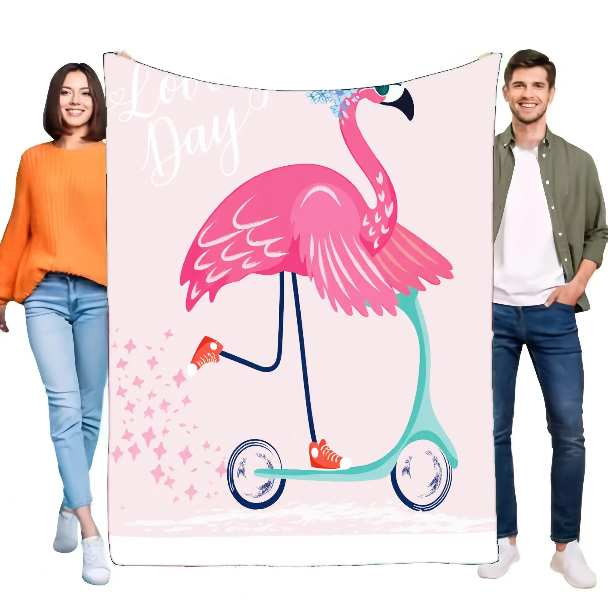 Flamingo Scooter Blanket Soft Cozy Throw for Sofa Bed, Lightweight Colorful Design, Perfect Gift for Summer Decor and Special Oc
Flamingo Scooter Blanket Soft Cozy Throw for Sofa Bed, Lightweight Colorful Design, Perfect Gift for Summer Decor and Special Oc