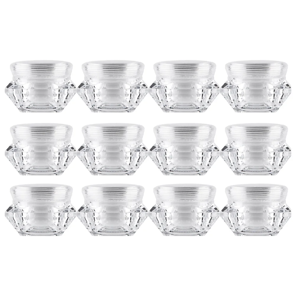 12pcs 15G Diamond Shape Cream Jars Portable Storage Containers For Travel Camping Dispenser Empty Plastic Jar
12pcs 15G Diamond Shape Cream Jars Portable Storage Containers For Travel Camping Dispenser Empty Plastic Jar
