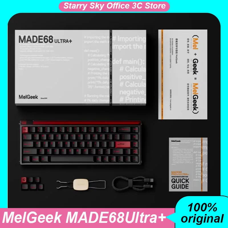 Проводная клавиатура MelGeek MADE68Ultra+, магнитная ось 0,01RT, нулевая мертвая зона, низкая задержка, крепление на лоток, игровая клавиатура для ПК, киберспорта, ноутбука
Проводная клавиатура MelGeek MADE68Ultra+, магнитная ось 0,01RT, нулевая мертвая зона, низкая задержка, крепление на лоток, игровая клавиатура для ПК, киберспорта, ноутбука
