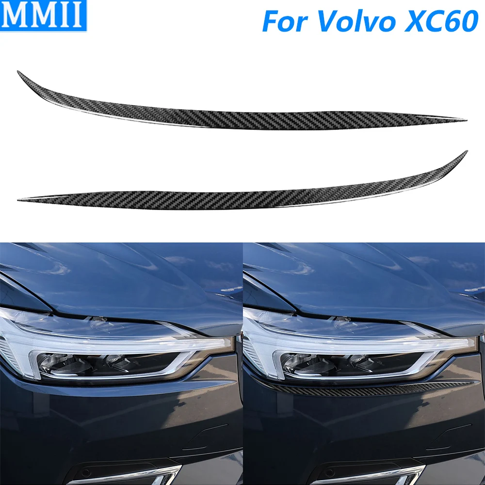 Для Volvo XC60 2018-2025 углеродное волокно передняя фара веко панель для бровей декоративная крышка автомобильные аксессуары декоративная наклейка
Для Volvo XC60 2018-2025 углеродное волокно передняя фара веко панель для бровей декоративная крышка автомобильные аксессуары декоративная наклейка