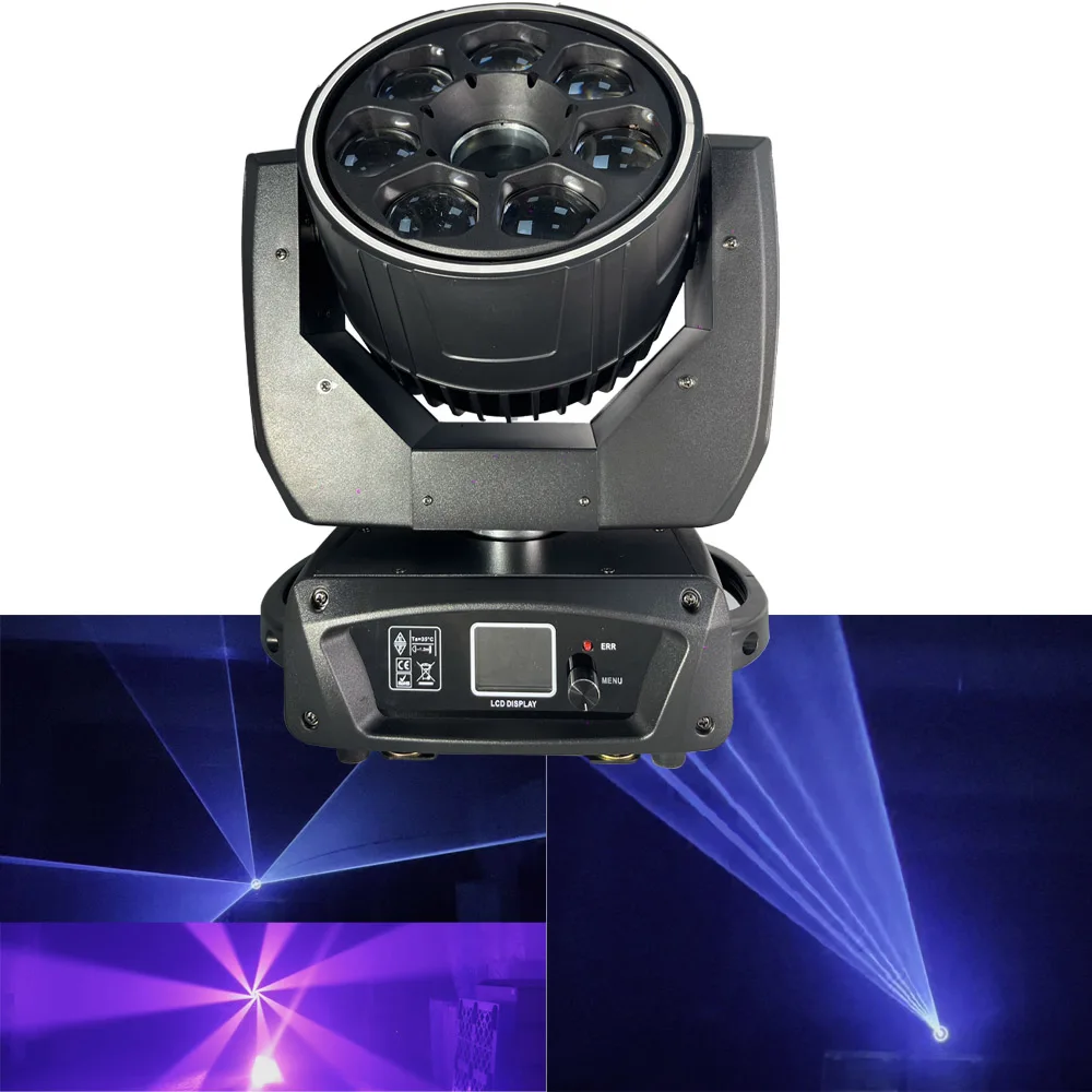 7x40W Bee Eye Moving Head Light RGB Full Color 8W Animation Laser RGBW Light Strip DMX512 DJ Disco Stage Lighting for Bar Club
7x40W Bee Eye Moving Head Light RGB Full Color 8W Animation Laser RGBW Light Strip DMX512 DJ Disco Stage Lighting for Bar Club