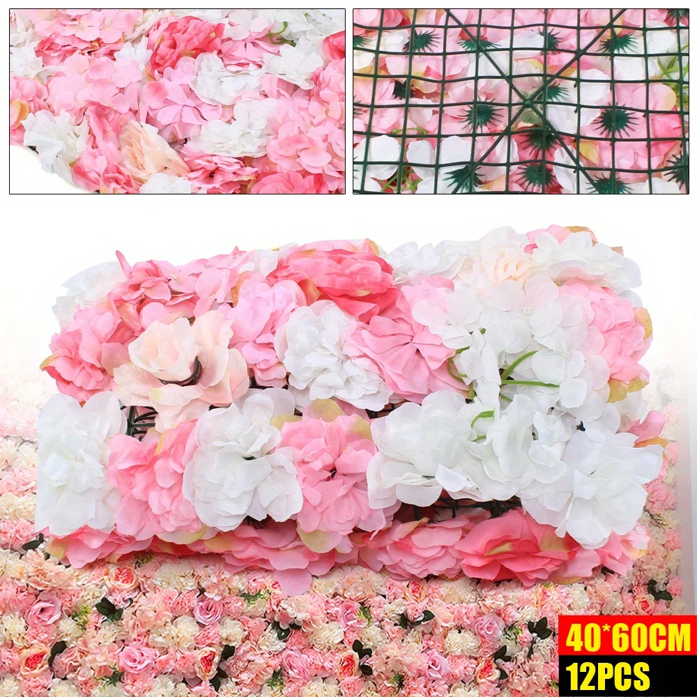NEW (40 * 60cm) 12 pieces of plant flower wall deep pink champagne, decoration, used in living rooms, balconies
NEW (40 * 60cm) 12 pieces of plant flower wall deep pink champagne, decoration, used in living rooms, balconies