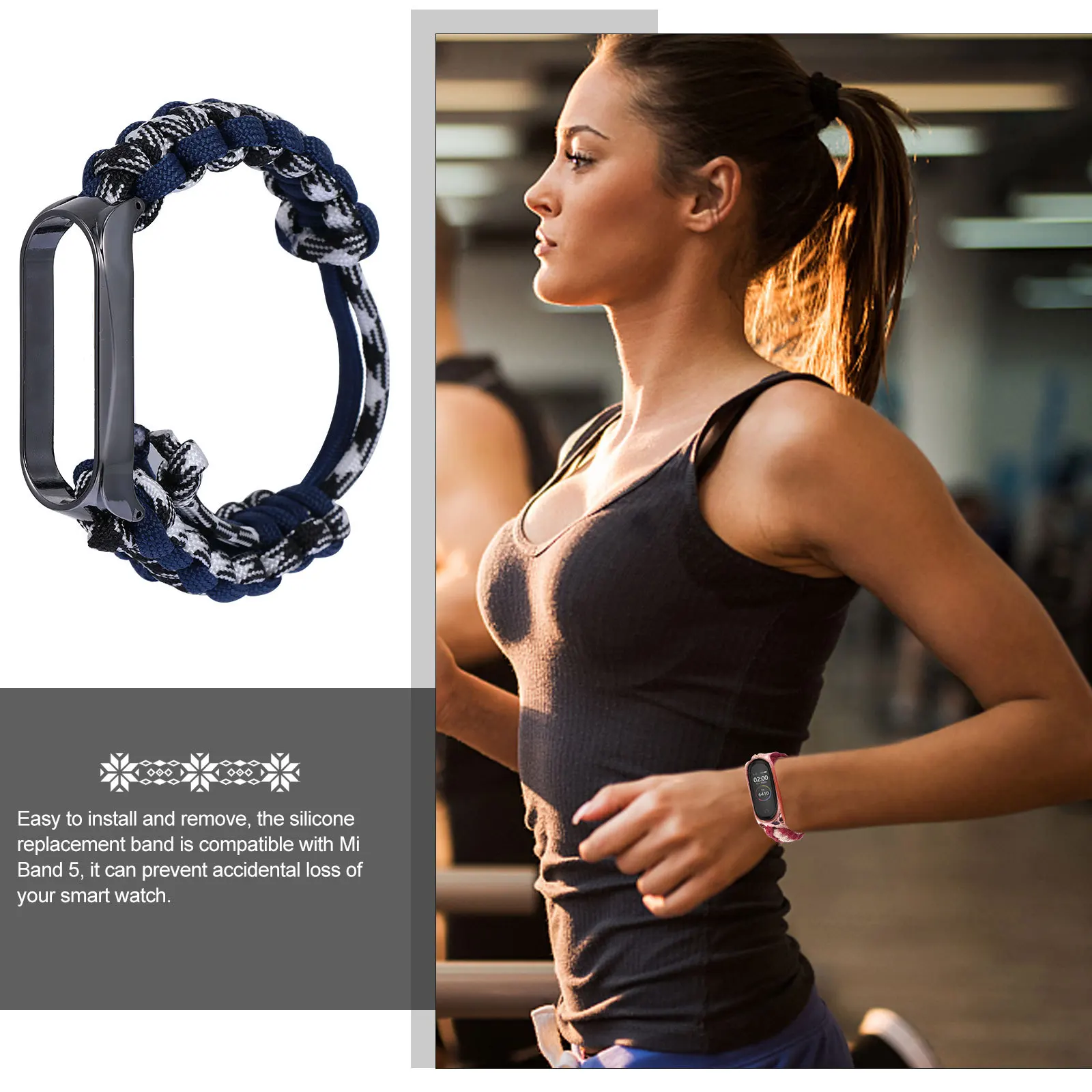 Navy Blue Floral Watch Strap for 5 Easy Install Removable Fashion Silicone Band Daily Wear Wristband Accessory
Navy Blue Floral Watch Strap for 5 Easy Install Removable Fashion Silicone Band Daily Wear Wristband Accessory