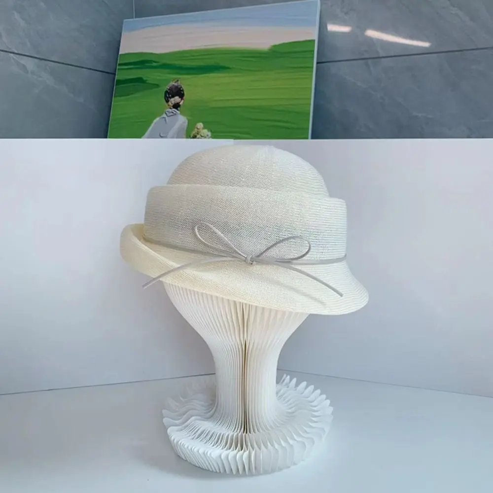 Fashion Bowknot Bow Topper Hat Weave Knitted Hepburn Style Formal Hat Thin Sunscreen Fisherman Hat Spring Summer
Fashion Bowknot Bow Topper Hat Weave Knitted Hepburn Style Formal Hat Thin Sunscreen Fisherman Hat Spring Summer