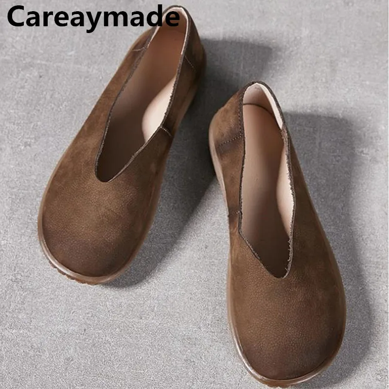 Careaymade-Genuine Leather wide toe Women's Shoes,Fashionable one foot casual shoes flat bottom non slip comfortable Le Fu shoes
Careaymade-Genuine Leather wide toe Women's Shoes,Fashionable one foot casual shoes flat bottom non slip comfortable Le Fu shoes