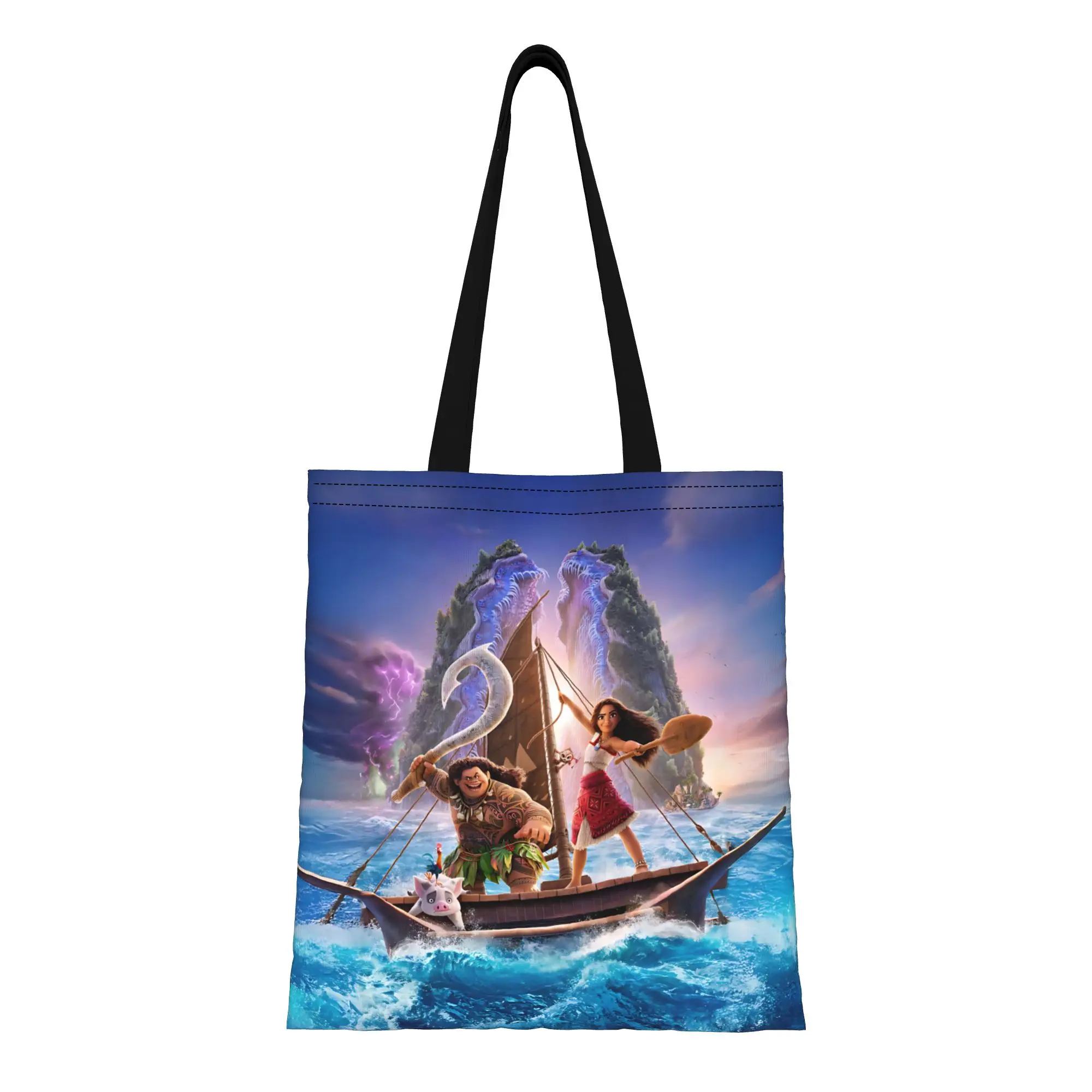 1 шт. холщовая сумка-тоут с изображением Моаны из мультфильмов Дисней, женская сумка через плечо для школы
1 шт. холщовая сумка-тоут с изображением Моаны из мультфильмов Дисней, женская сумка через плечо для школы