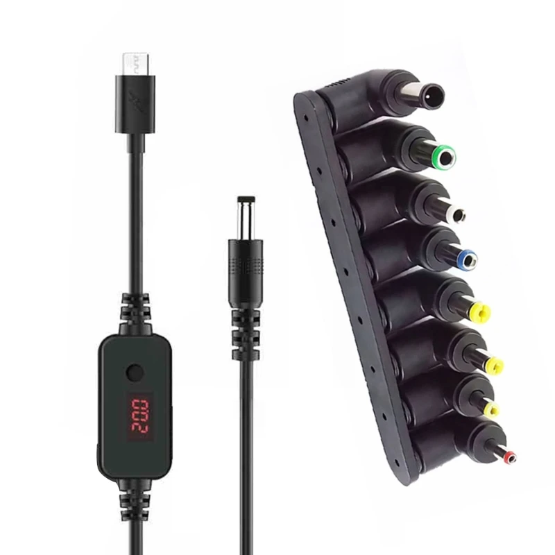 Multi Tip USB C to DC5521 5.5x2.1mm Power Charging Cable 3.3ft for Cameras and Auditory Equipment Power Supply
Multi Tip USB C to DC5521 5.5x2.1mm Power Charging Cable 3.3ft for Cameras and Auditory Equipment Power Supply
