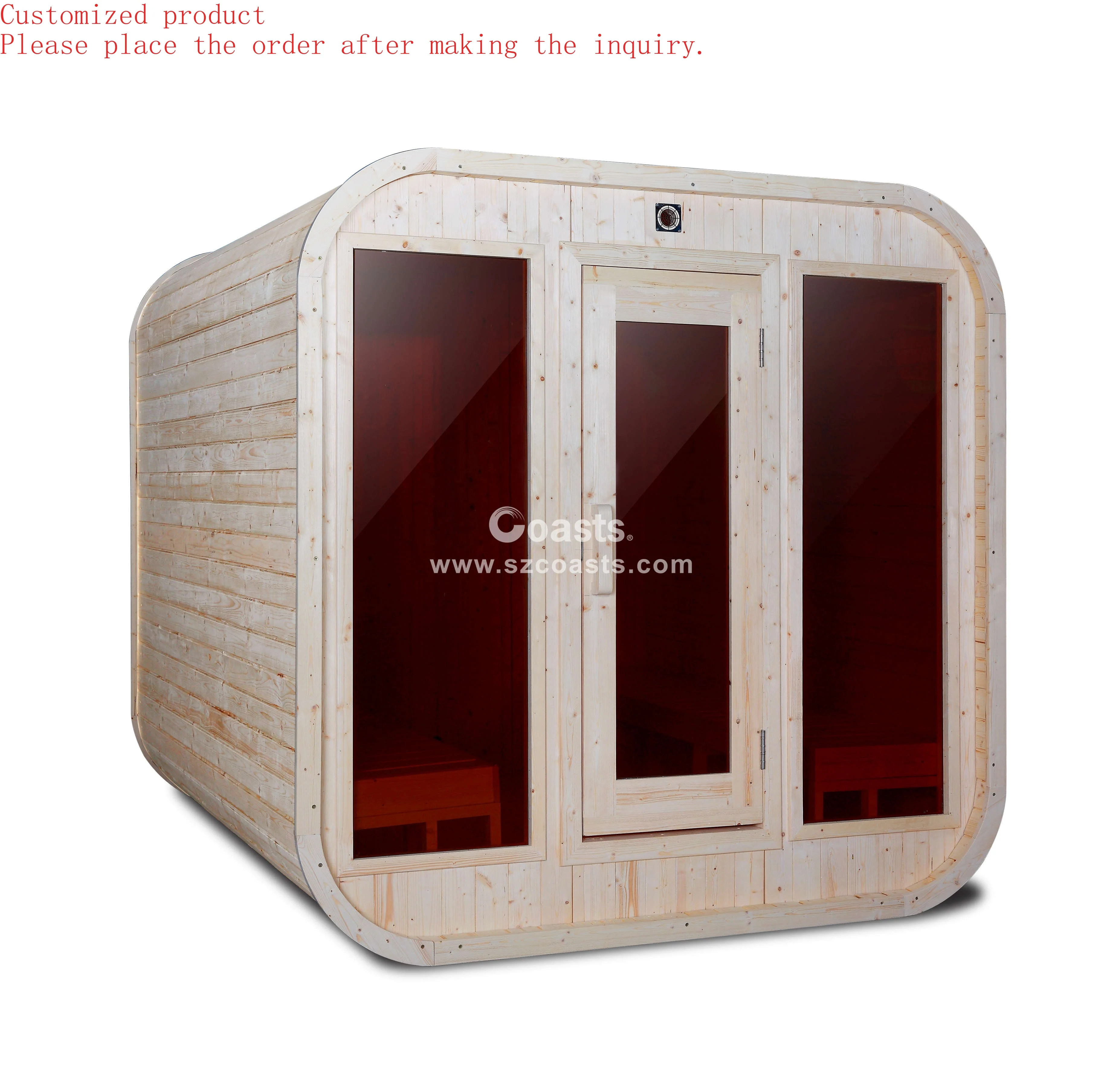 Customization.Factory Price Wooden Outdoor Canada Red Keya Cedar Sauna Room With Big Windows
Customization.Factory Price Wooden Outdoor Canada Red Keya Cedar Sauna Room With Big Windows