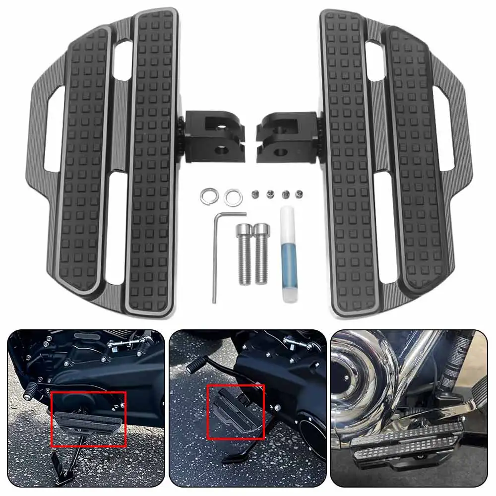 Motorcycle 1 Pair Driver Front Floorboards Footrest Accessory For Harley Softail Street Bob 114 FXBBS 2021 2022 2023 2024
Motorcycle 1 Pair Driver Front Floorboards Footrest Accessory For Harley Softail Street Bob 114 FXBBS 2021 2022 2023 2024