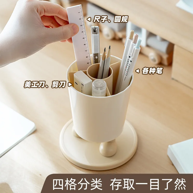 Era хорошее качество вращающийся забавный держатель для ручек с смайликом офисный настольный ящик для хранения многофункциональный съемный ведро для ручек полка
Era хорошее качество вращающийся забавный держатель для ручек с смайликом офисный настольный ящик для хранения многофункциональный съемный ведро для ручек полка