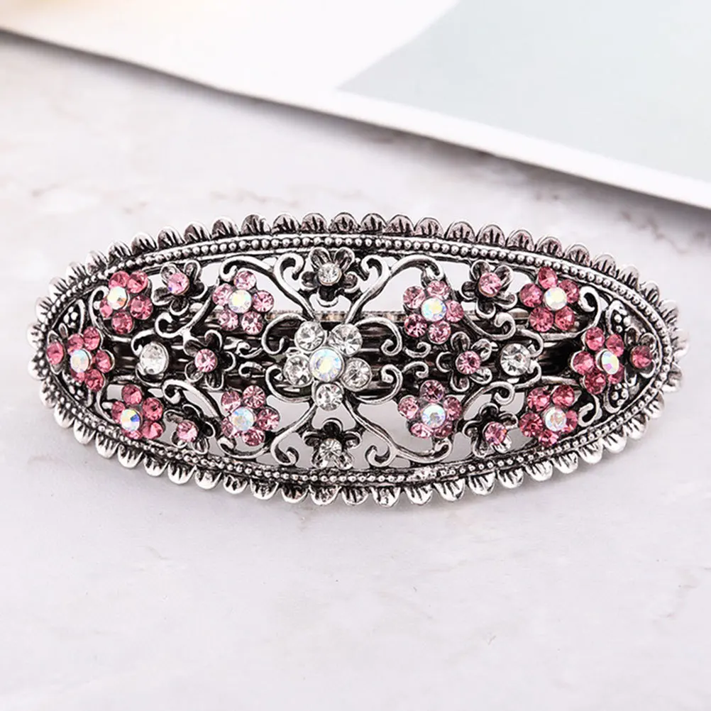3Pcs Vintage Crystal Alloy Hair Clips Oval Spring Barrettes Temperament Hair Pins for Women Pink Blue Purple
3Pcs Vintage Crystal Alloy Hair Clips Oval Spring Barrettes Temperament Hair Pins for Women Pink Blue Purple