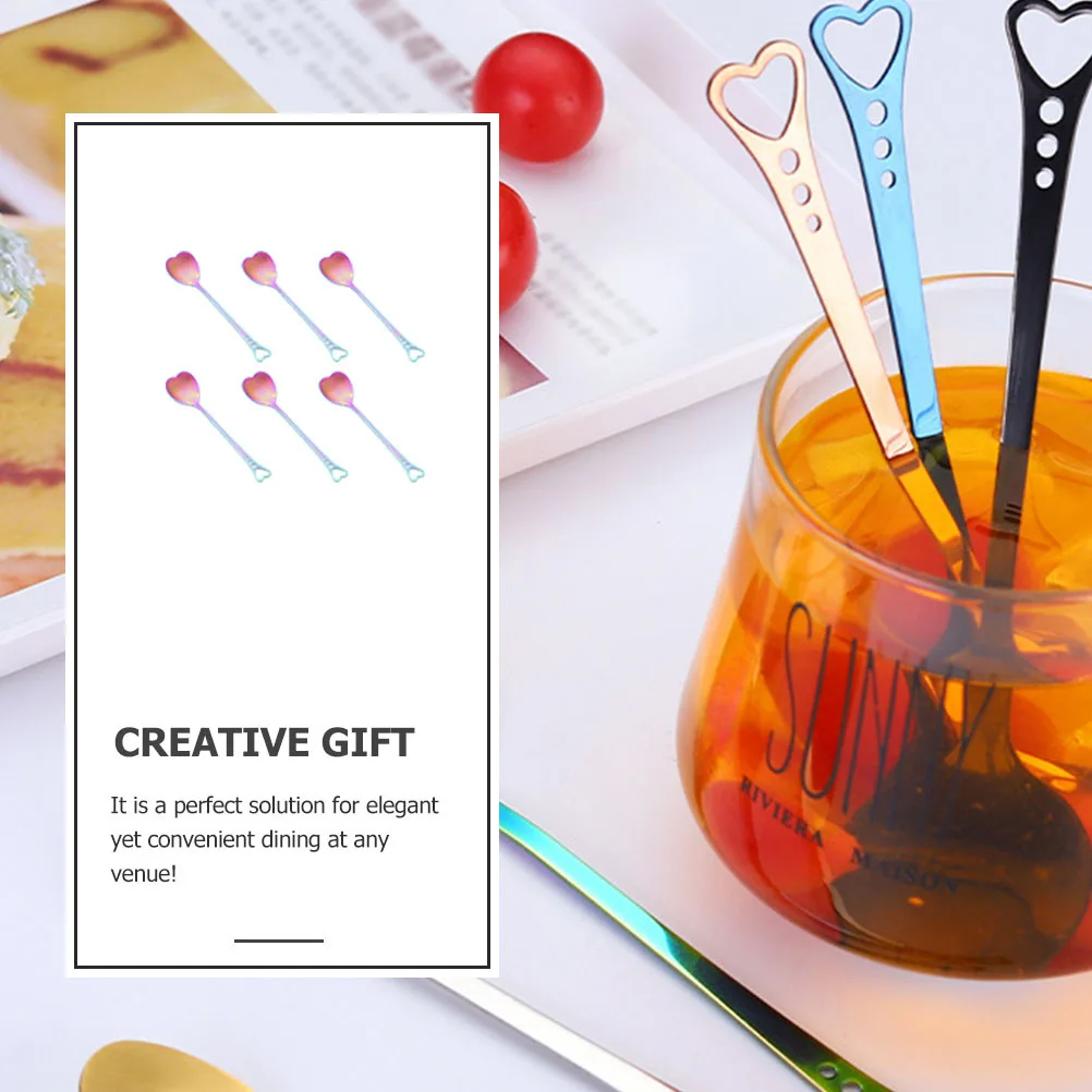 6Pcs Stainless Steel Heart Coffee Spoons Long Handle Stirring Spoon Dessert Ice Cream Tea Spoon Coffee Stirring Spoons
6Pcs Stainless Steel Heart Coffee Spoons Long Handle Stirring Spoon Dessert Ice Cream Tea Spoon Coffee Stirring Spoons