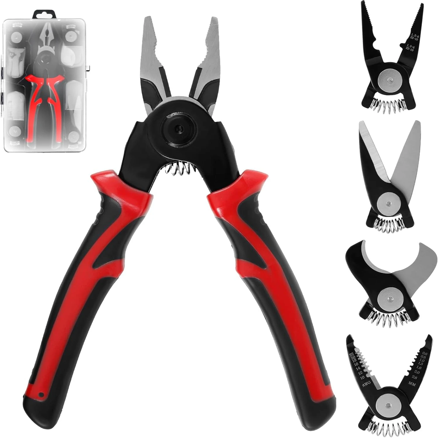Heavy Duty 5 in 1 Wire Stripper Pliers - Reliable, Efficient, Professional Tool for Electrician Industry, Perfect for Crimping a
Heavy Duty 5 in 1 Wire Stripper Pliers - Reliable, Efficient, Professional Tool for Electrician Industry, Perfect for Crimping a
