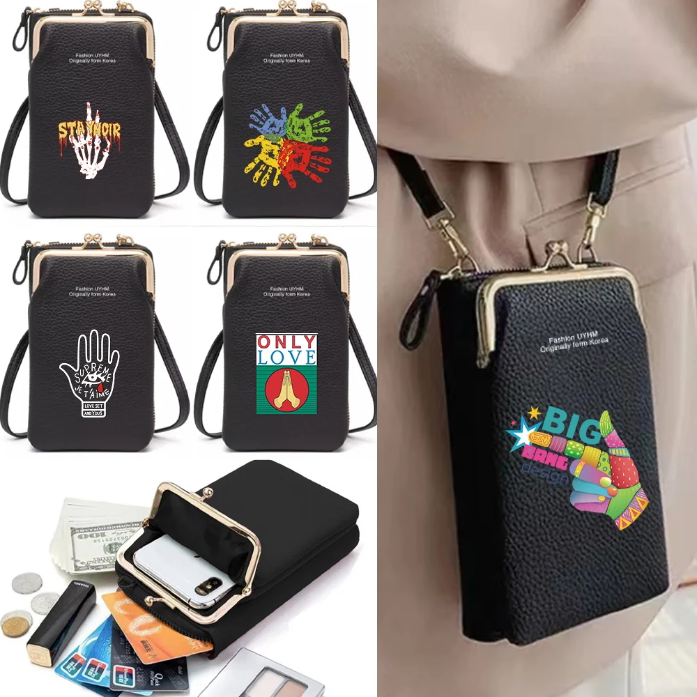 Mobile Phone Shoulder Bags Women Messenger Bag Small Leather Crossbody Wallet Ladies Card Holder Coin Purse Hand Series Print
Mobile Phone Shoulder Bags Women Messenger Bag Small Leather Crossbody Wallet Ladies Card Holder Coin Purse Hand Series Print