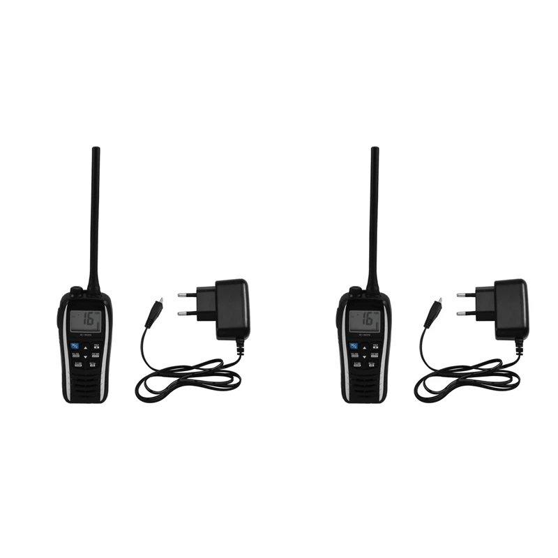 2X IC-M25 Walkie Talkie, Maritime Waterproof VHF Floating Handheld, LCD Display, Lightweight and Waterproof EU Plug
2X IC-M25 Walkie Talkie, Maritime Waterproof VHF Floating Handheld, LCD Display, Lightweight and Waterproof EU Plug