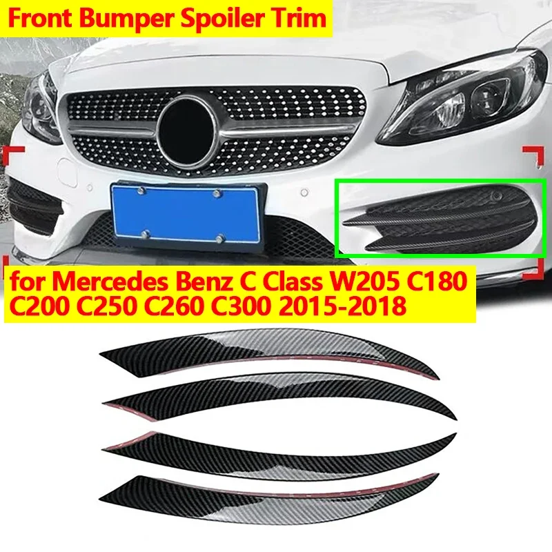 for Mercedes Benz C Class W205 C180 C200 C250 C260 C300 2015-2018 Car Front Bumper Air Vent Cover Trim Protector Carbon Fiber
for Mercedes Benz C Class W205 C180 C200 C250 C260 C300 2015-2018 Car Front Bumper Air Vent Cover Trim Protector Carbon Fiber