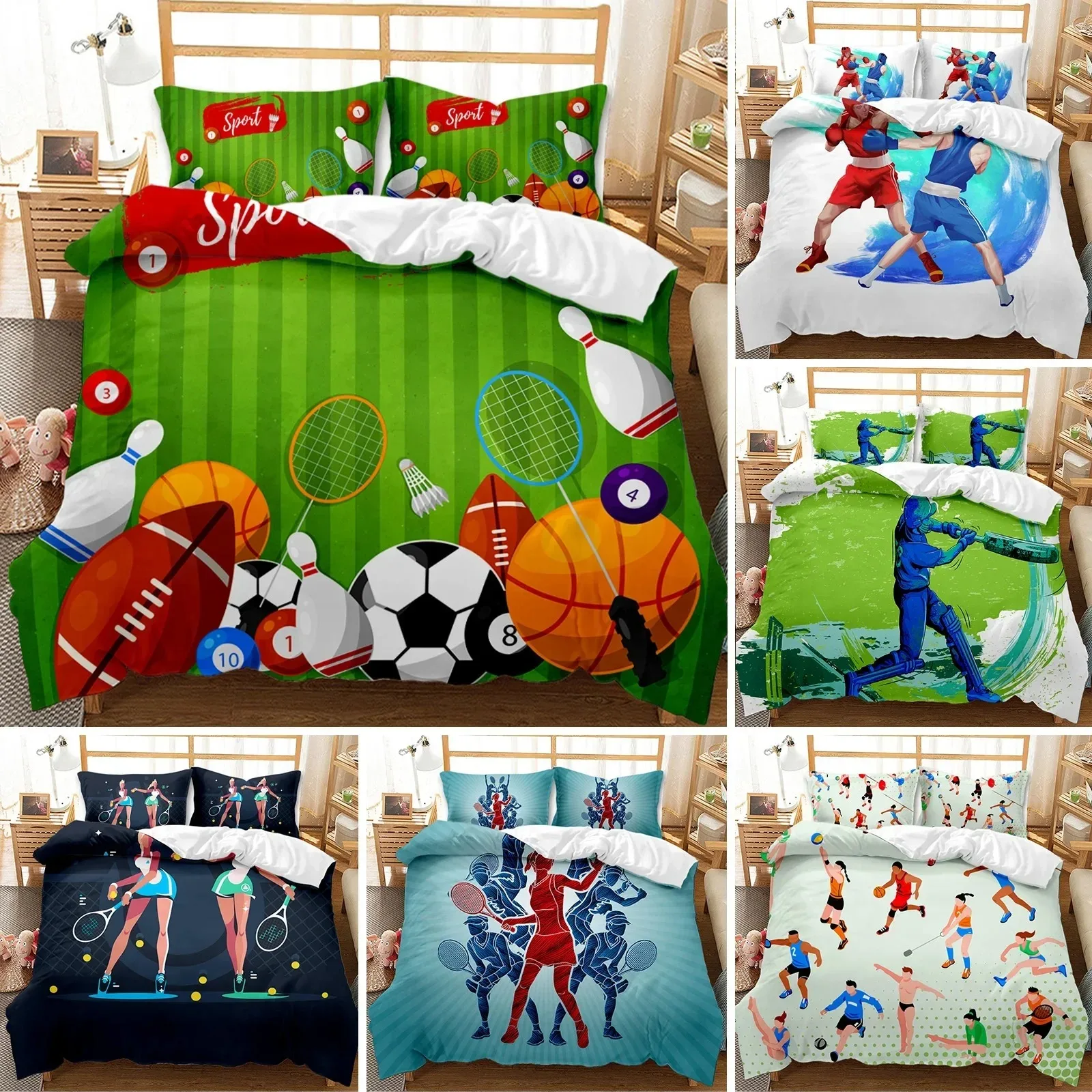 Sports Duvet Cover Set Taekwondo Ski Swimming Boxing Dance Badminton Baseball Ice Hockey Queen Polyester Bedding Set Teens Boys
Sports Duvet Cover Set Taekwondo Ski Swimming Boxing Dance Badminton Baseball Ice Hockey Queen Polyester Bedding Set Teens Boys