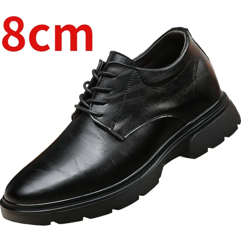 Height-increasing Dress Shoes for Men's Increased 8cm Genuine Leather Wedding Derby Shoes Comfortable Breathable Elevated Shoes
Height-increasing Dress Shoes for Men's Increased 8cm Genuine Leather Wedding Derby Shoes Comfortable Breathable Elevated Shoes