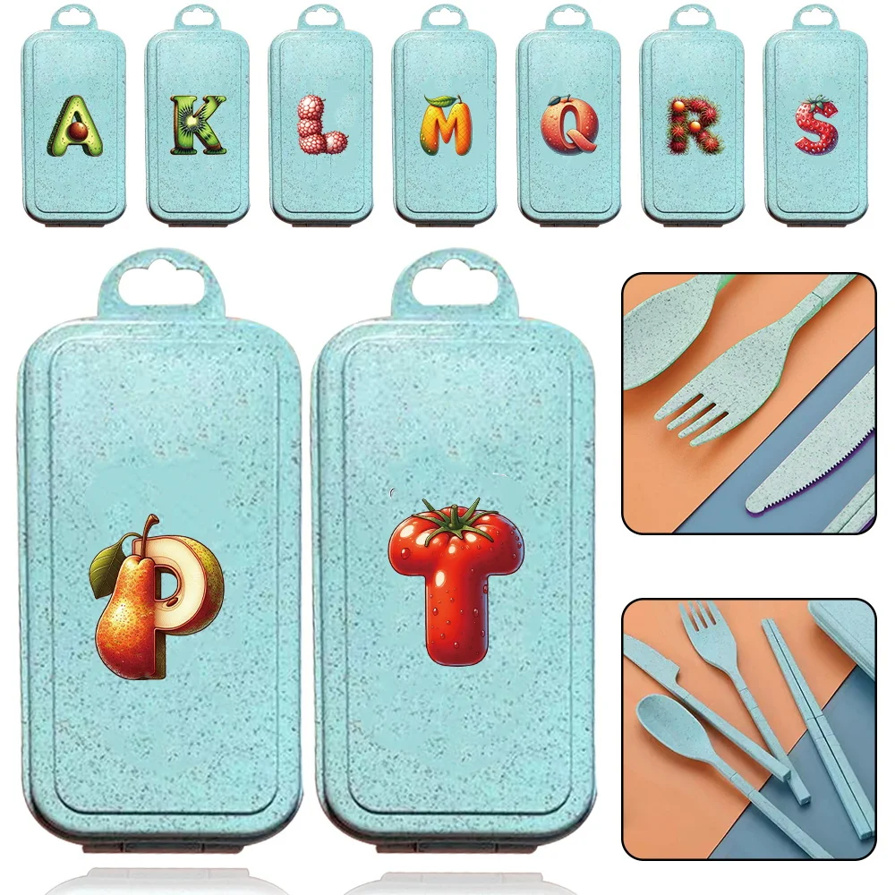 Portable Detachable Fold Spoon Fork Knife Chopstick Tableware Picnic Dinnerware Set Fruit Letter Initial Name 26 Letters Pattern
Portable Detachable Fold Spoon Fork Knife Chopstick Tableware Picnic Dinnerware Set Fruit Letter Initial Name 26 Letters Pattern