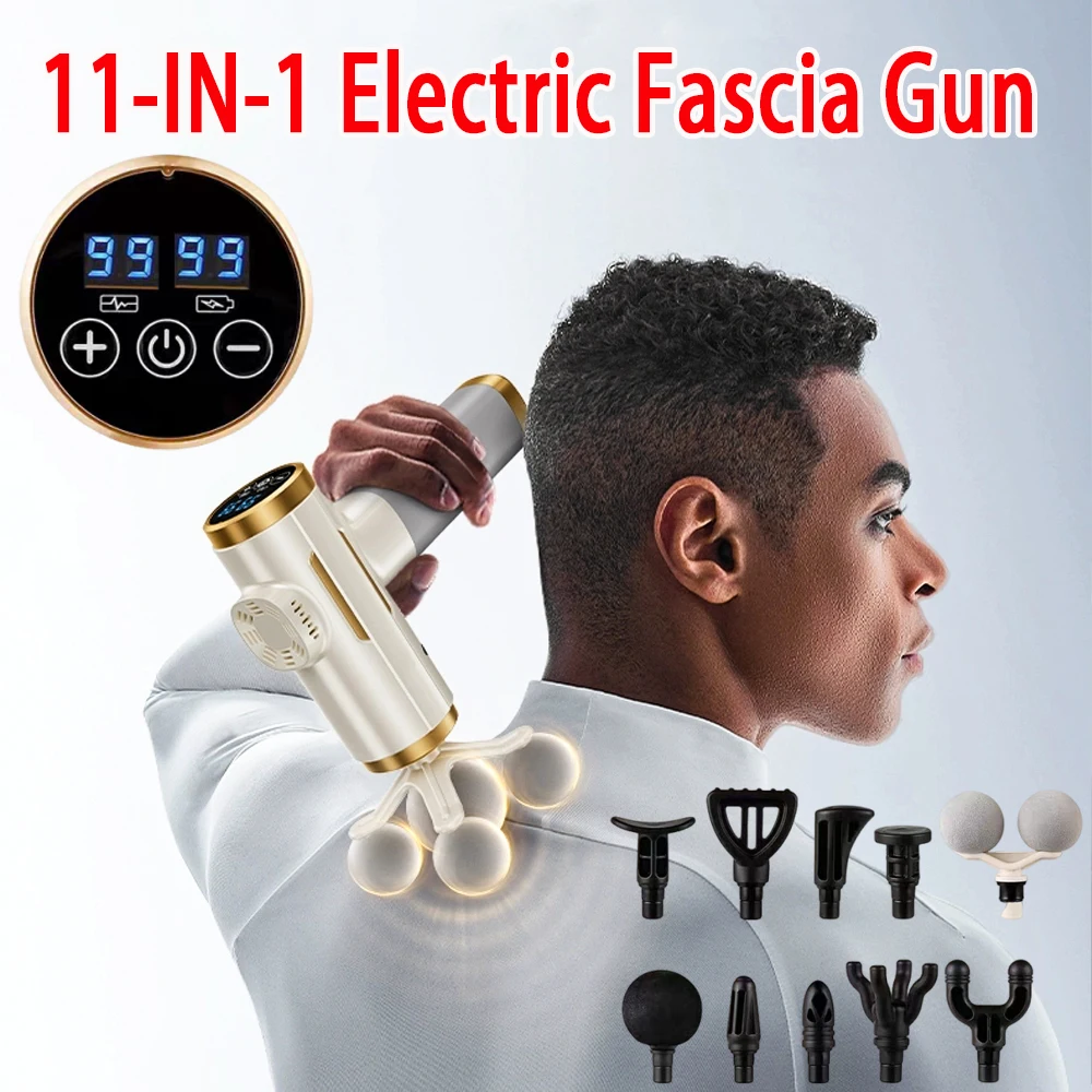 Массажер для глубоких тканей Fascia Gun, 99 регулируемых скоростей, 5 массажных насадок, бесшумный бесщеточный двигатель, портативный, для расслабления мышц, для спортзала и дома
Массажер для глубоких тканей Fascia Gun, 99 регулируемых скоростей, 5 массажных насадок, бесшумный бесщеточный двигатель, портативный, для расслабления мышц, для спортзала и дома