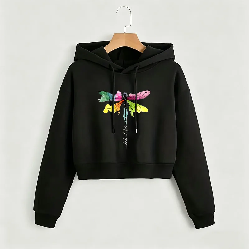 Funny Let It Be Butterfly Print Autumn Winter Cropped Sweatshirt Crop Top Hoodie Y2k Sweatshirts Gothic Casual Style Clothes
Funny Let It Be Butterfly Print Autumn Winter Cropped Sweatshirt Crop Top Hoodie Y2k Sweatshirts Gothic Casual Style Clothes