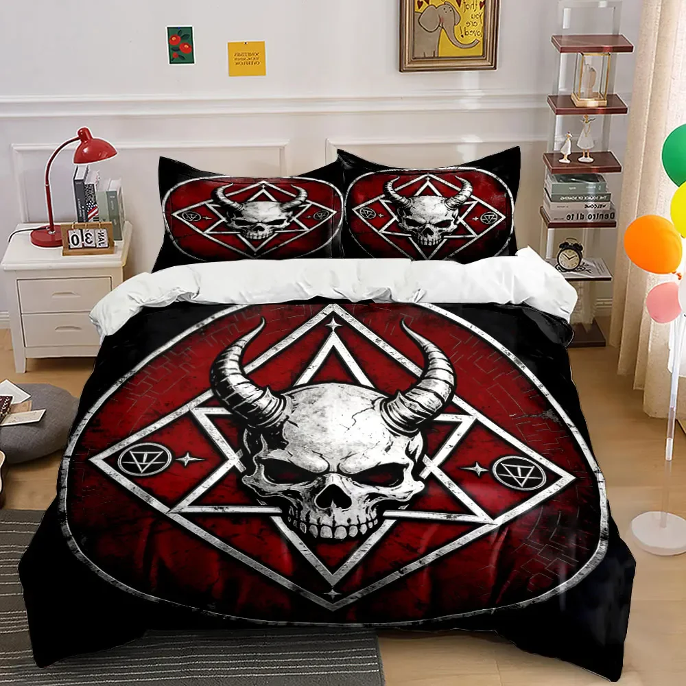 "Skull Design Gothic Home Set" Soft Comfortable Duvet Cover Bedding Set Included 1*Duvet Cover & 2*Pillowcases, gift
"Skull Design Gothic Home Set" Soft Comfortable Duvet Cover Bedding Set Included 1*Duvet Cover & 2*Pillowcases, gift