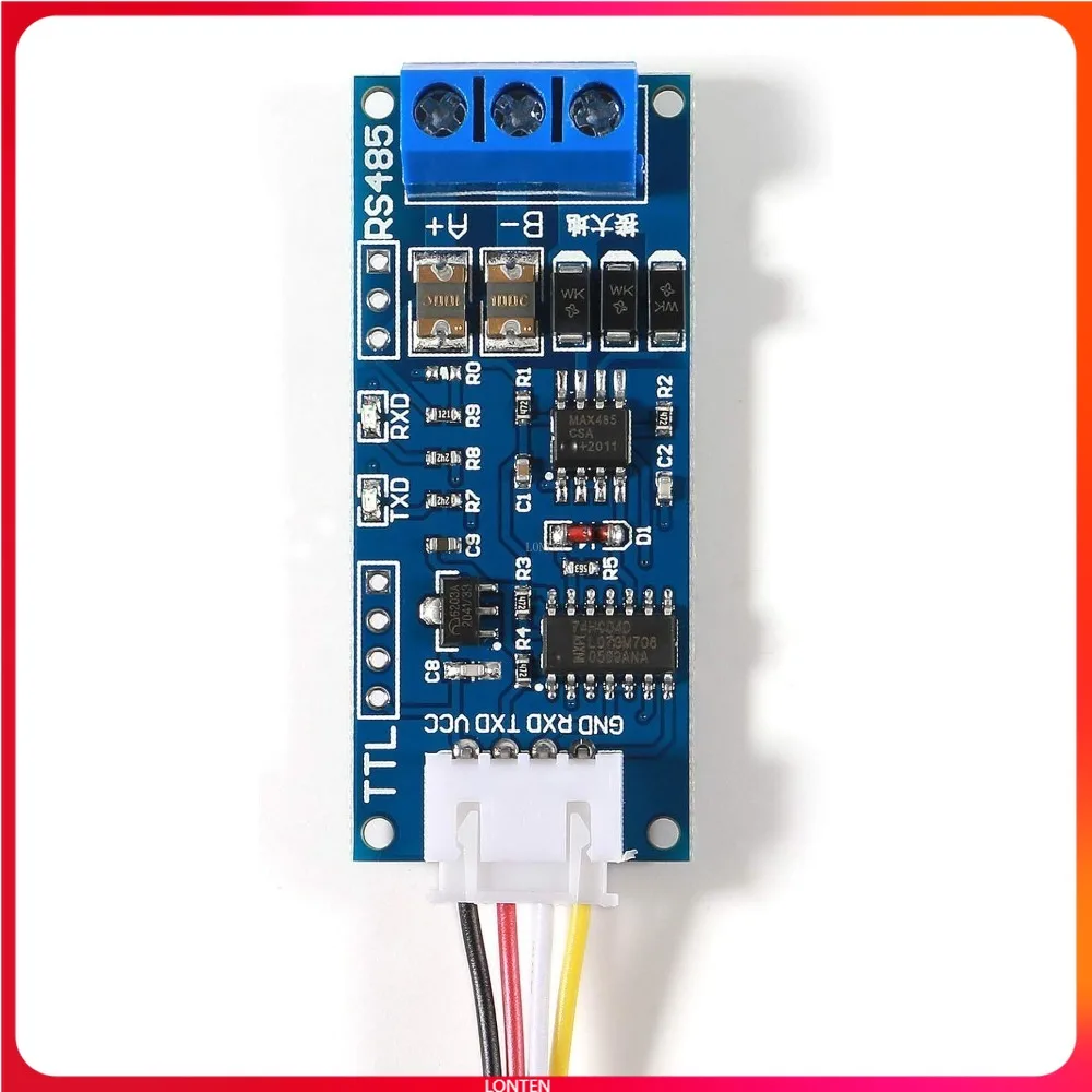 TTL to RS485 Adapter Module 3.3V 5V 485 to TTL Signal Single Chip Serial Port Level Converter Borad with RXD LT-CK0011
TTL to RS485 Adapter Module 3.3V 5V 485 to TTL Signal Single Chip Serial Port Level Converter Borad with RXD LT-CK0011