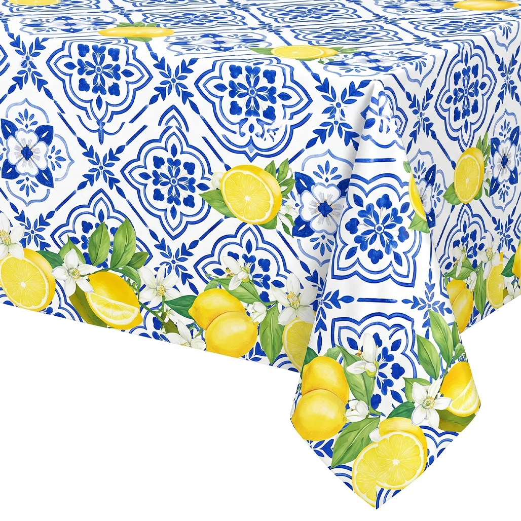 Vintage Blue White Porcelain Lemon Paper Plates Cups Napkins Summer Citrus Party Dinnerware Set Mediterranean Decorations
Vintage Blue White Porcelain Lemon Paper Plates Cups Napkins Summer Citrus Party Dinnerware Set Mediterranean Decorations